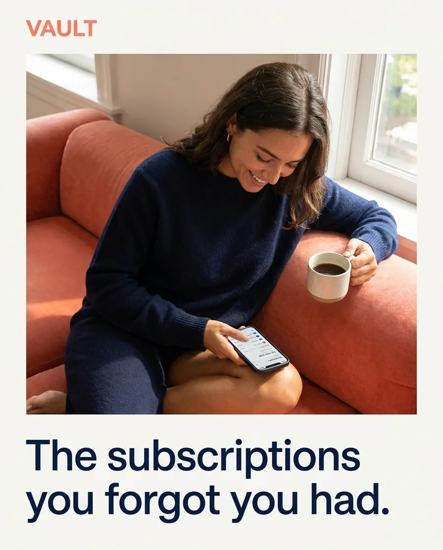 Vault ad: The subscriptions you forgot you had.